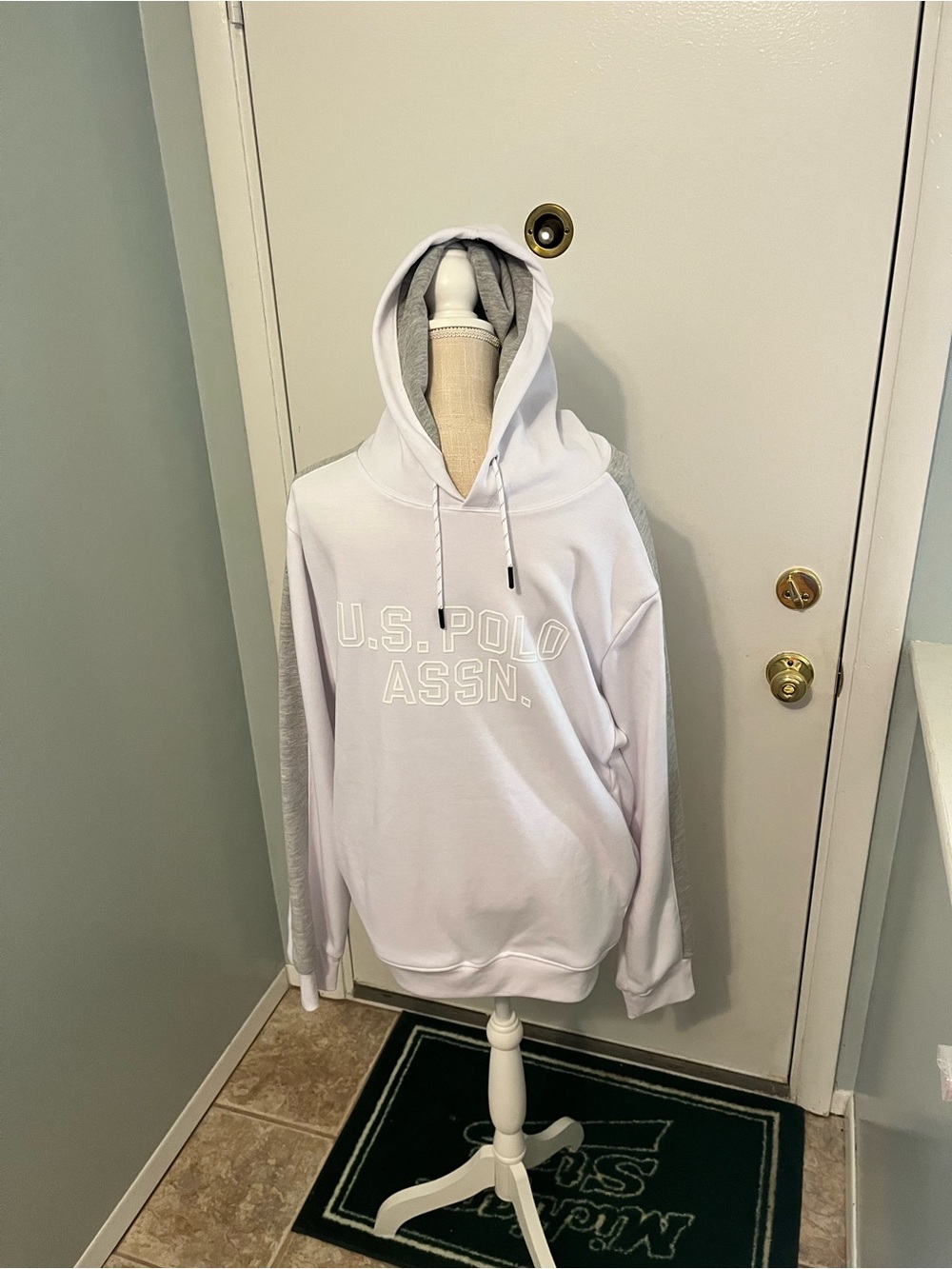 U.S. Polo Assn. Men's White Hoodie